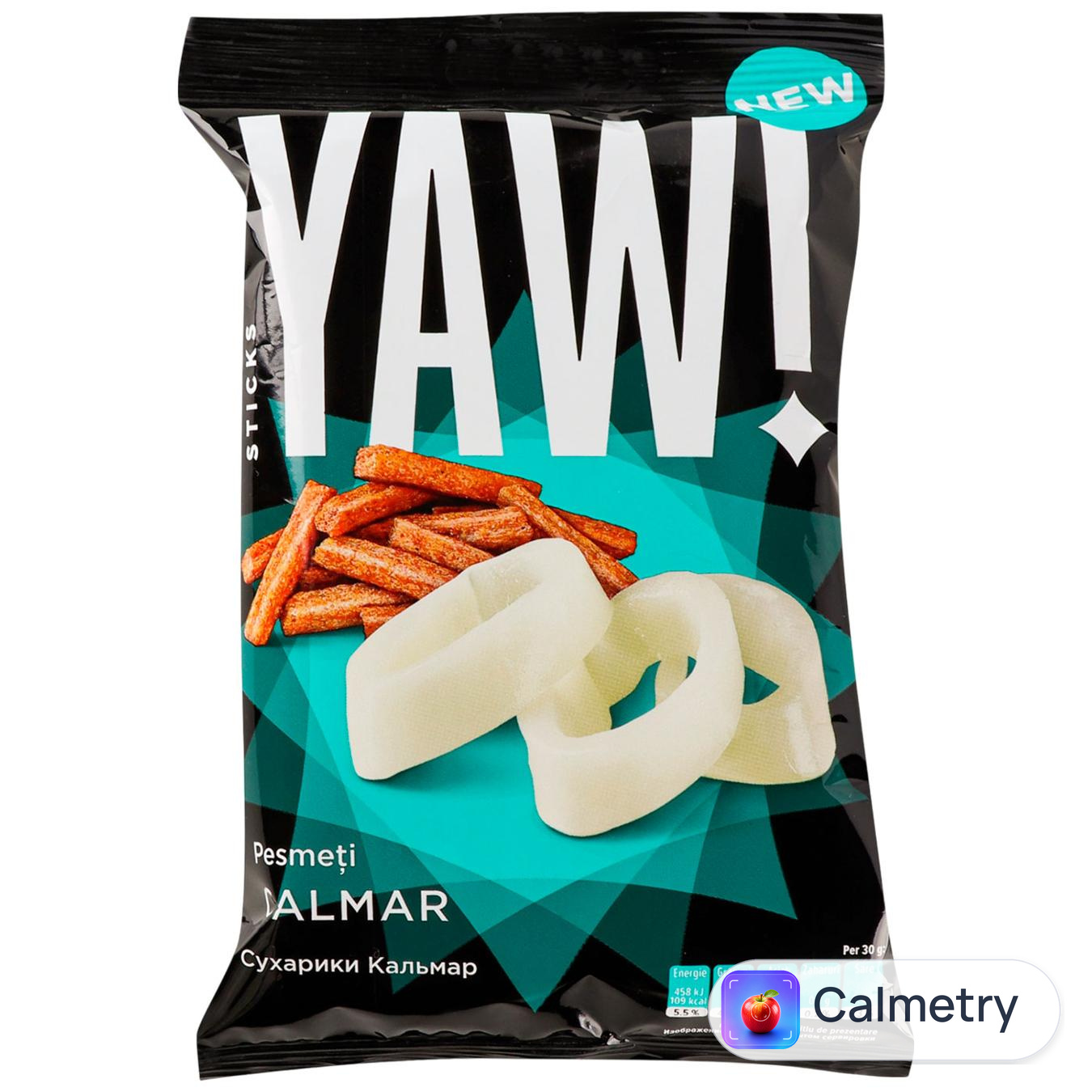 Сухарики Yaw! Стіки зі смаком кальмара 60г