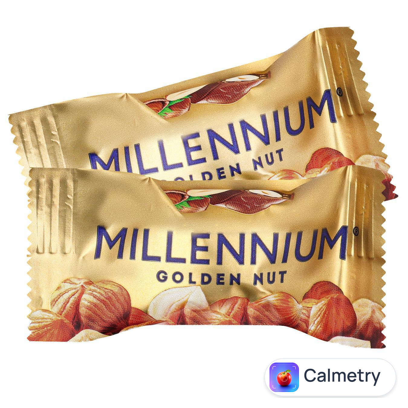 Цукерки Millennium Golden Nut з начинкою та цілими горіхами — фото продукту