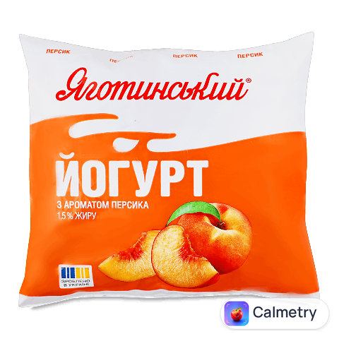 Йогурт Яготинський з ароматом персика 1,5% п/е, 400г
