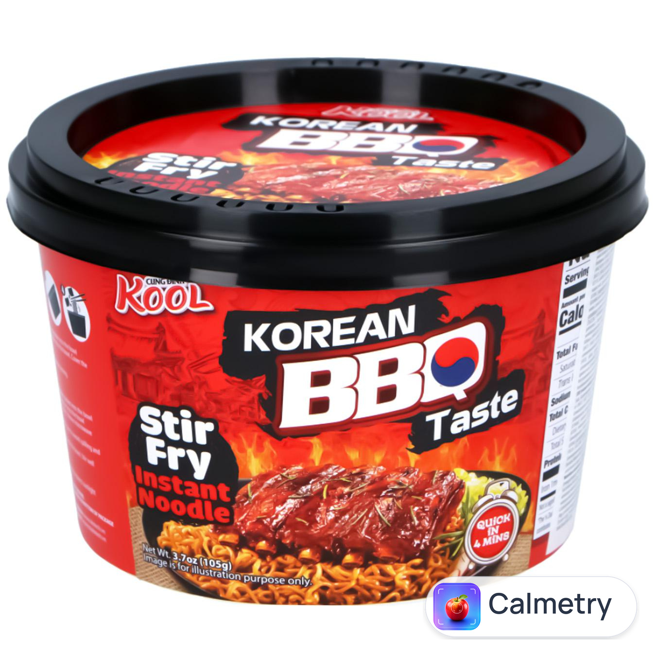 Локшина Cung Dinh Kool Korean BBQ швидкого приготування 105г — фото продукту