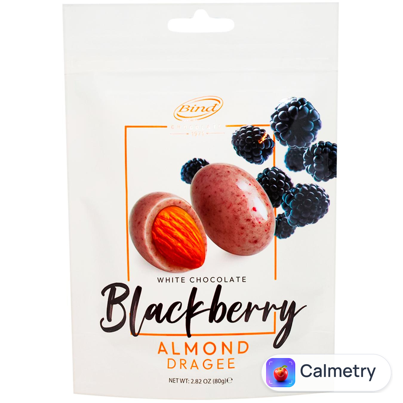 Мигдаль Bind Chocolate в білому шоколаді з ожиною 80г