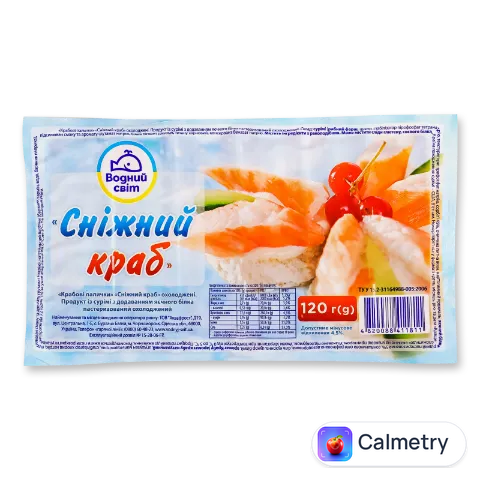 Палички крабові «Водний світ» з м'ясом краба охолоджені