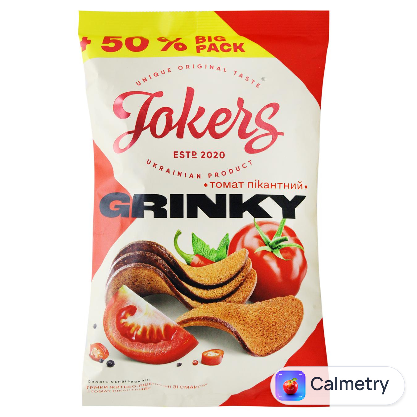 Грінки Jokers зі смаком томат пікантний 120г — фото продукту