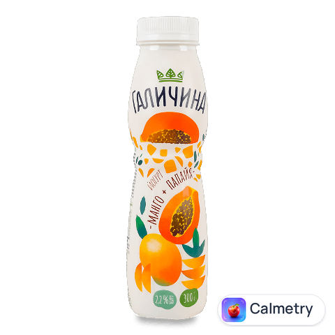 Йогурт Галичина манго-папайя 2,2% пет, 300г