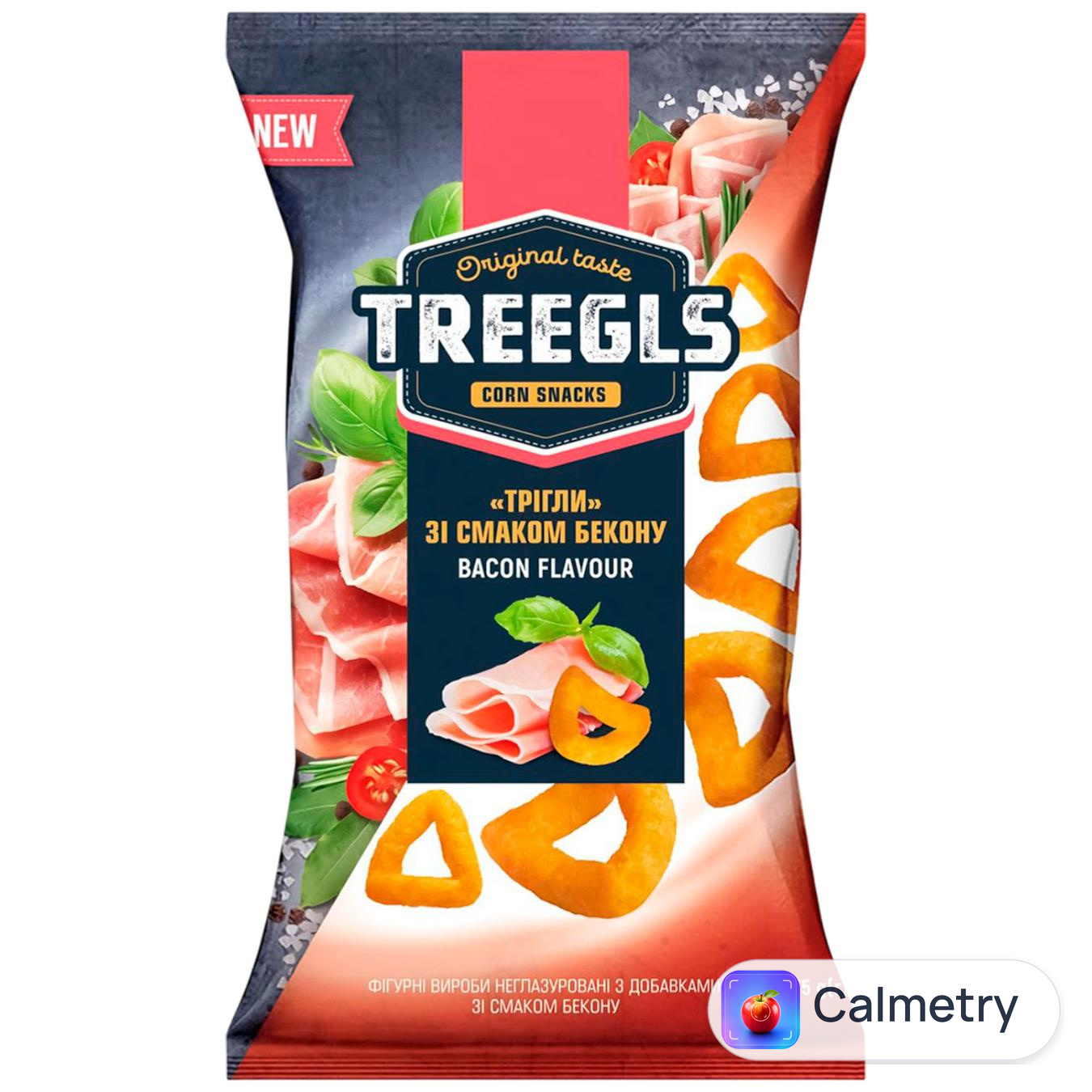 Снеки кукурудзяні Treegls з беконом 75г