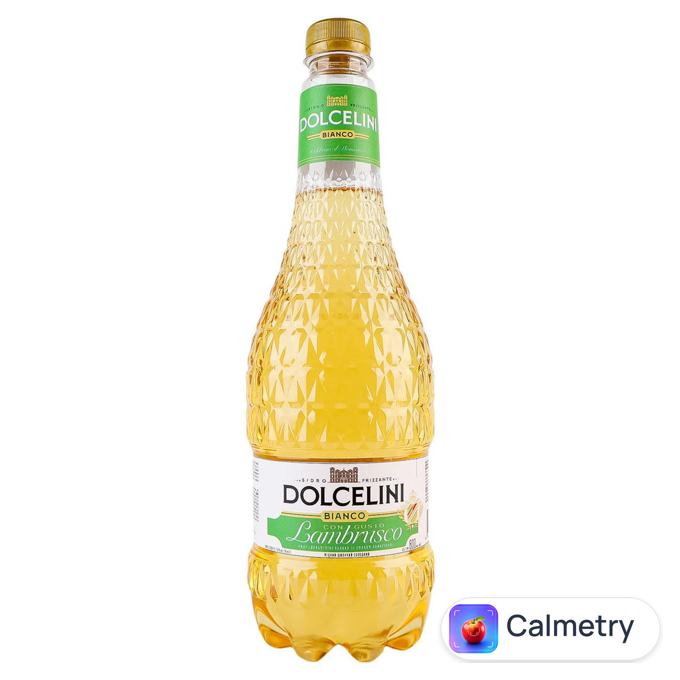 Сидр Dolcelini Con Gusto Lambrusko Bianco солодкий шипучий 7,5% 0,8л