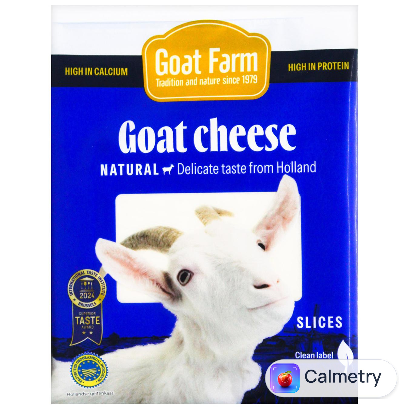 Сир Goat Farm козячий напівтвердий нарізаний 50% 100г