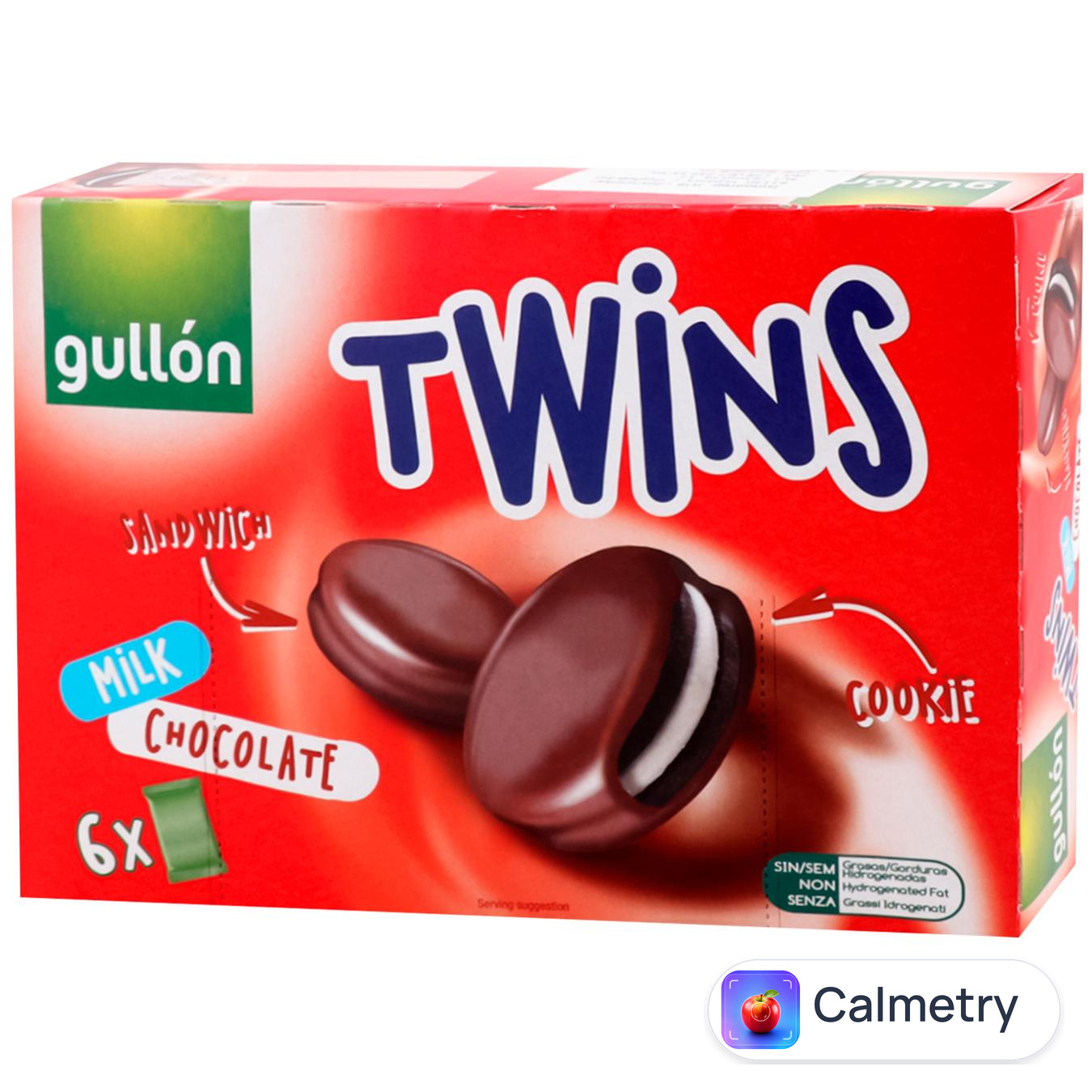 Печиво Gullon Twins в молочному шоколаді 252г