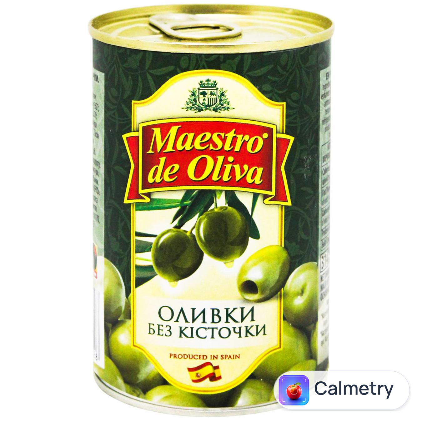 Оливки Maestro de Olivia без кісточки 300г — фото продукту