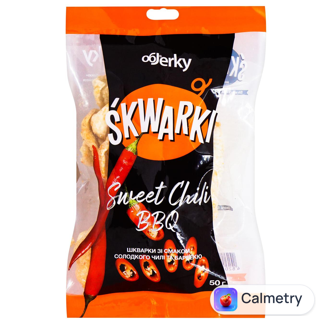 Шкварки ОбJerky Солодкий чілі та Барбекю 50г Objerky