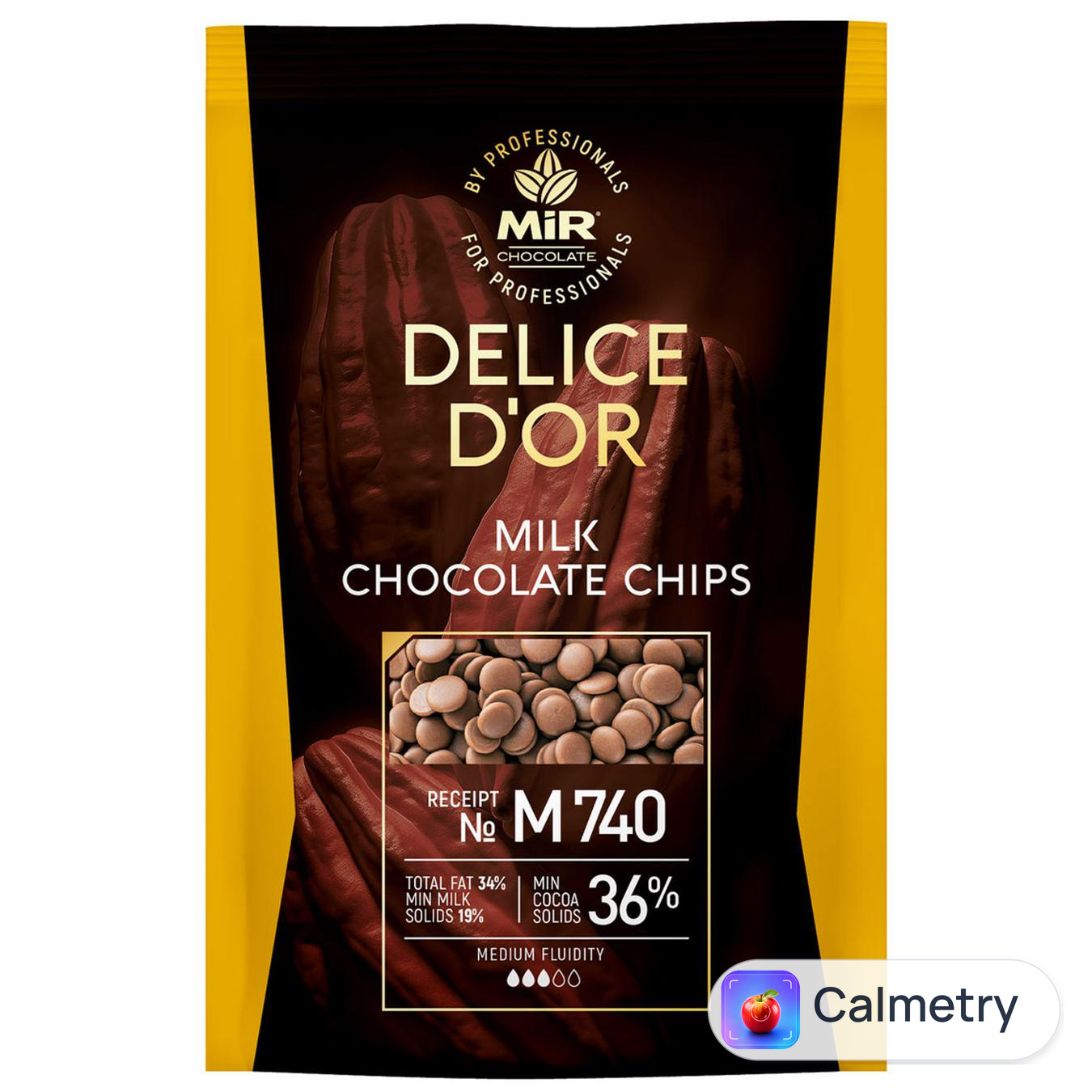 Шоколад молочний MiR Delice D'or диски М740 36% 500г