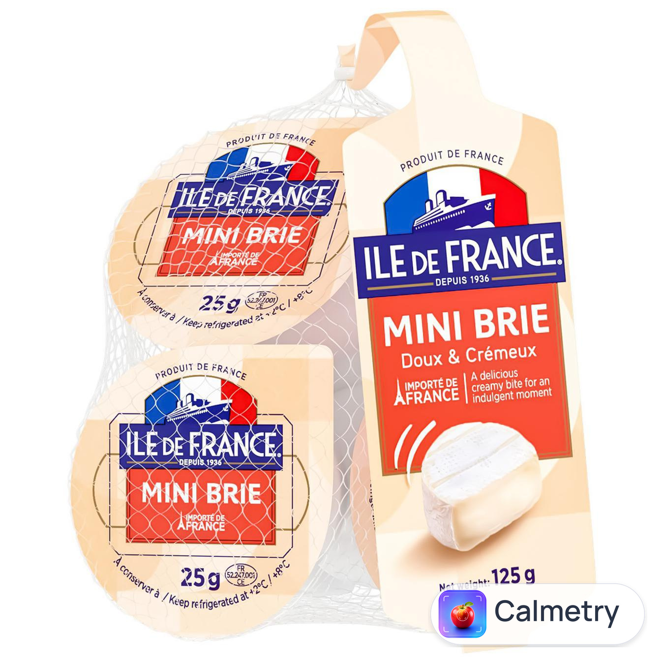 Сир Ile de France Mini Brie м'який 5x25г
