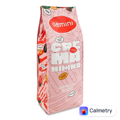 Кава в зернах Gemini Crema Grains натуральна 1кг