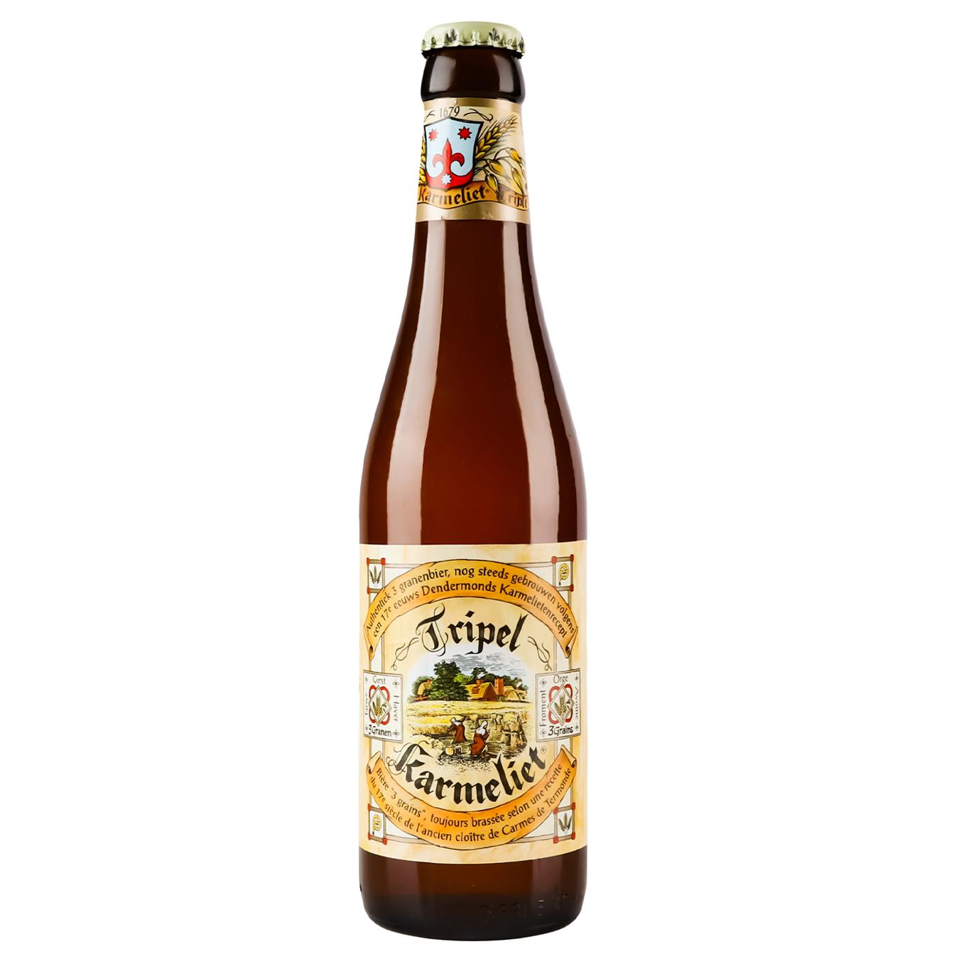 Пиво Tripel Karmeliet світле 8,4% 0,33л — фото продукту