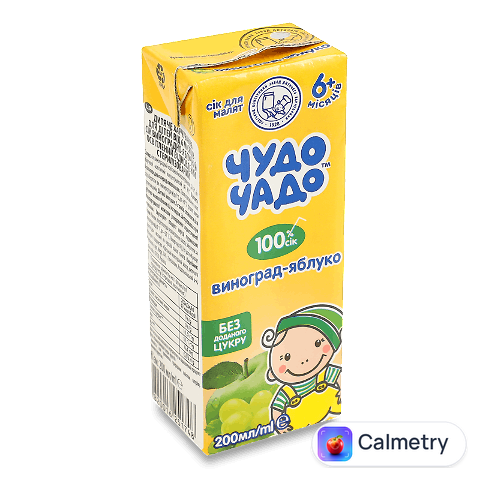 Сік «Чудо Чадо» виноградно-яблучний, 200мл