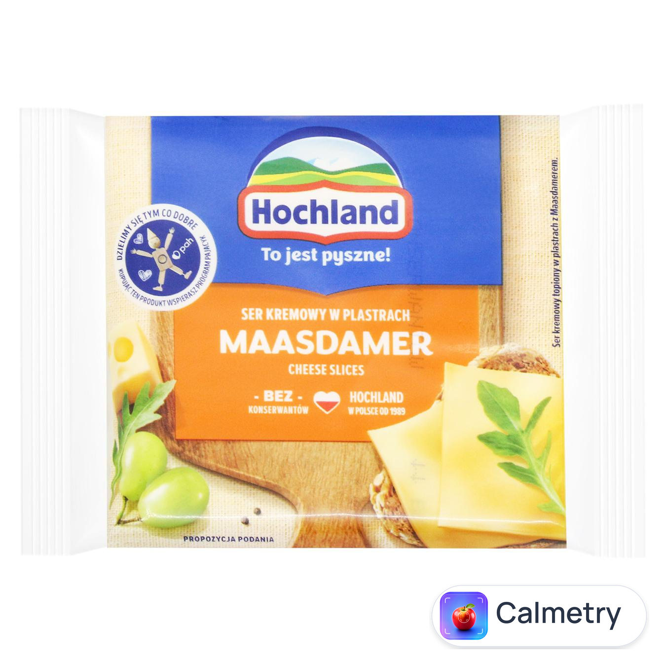Сир плавлений Hochland Маасдамер скибочками 40% 130г