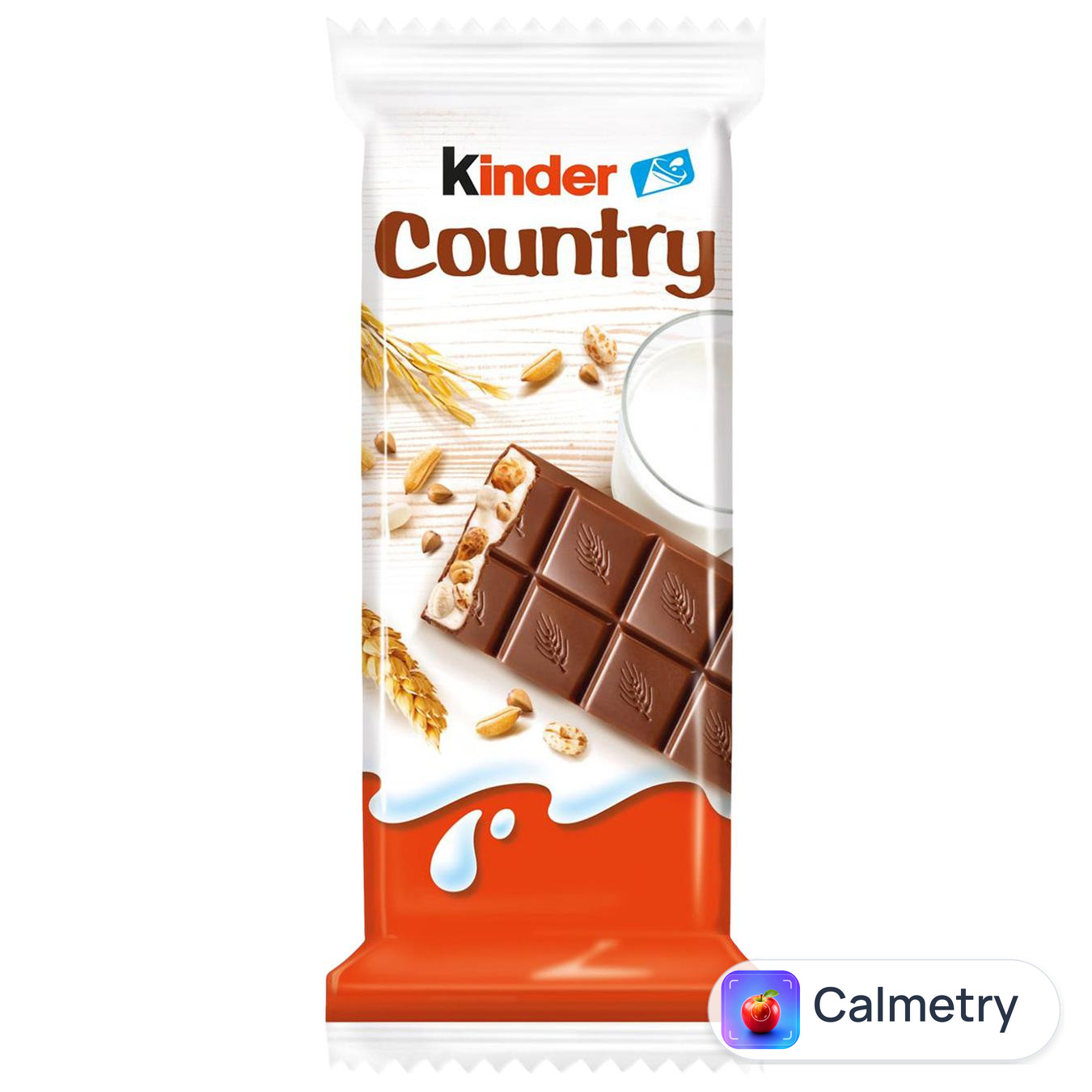Шоколад молочний Kinder® Сountry з молочною начинкою та злаками 23,5г — фото продукту