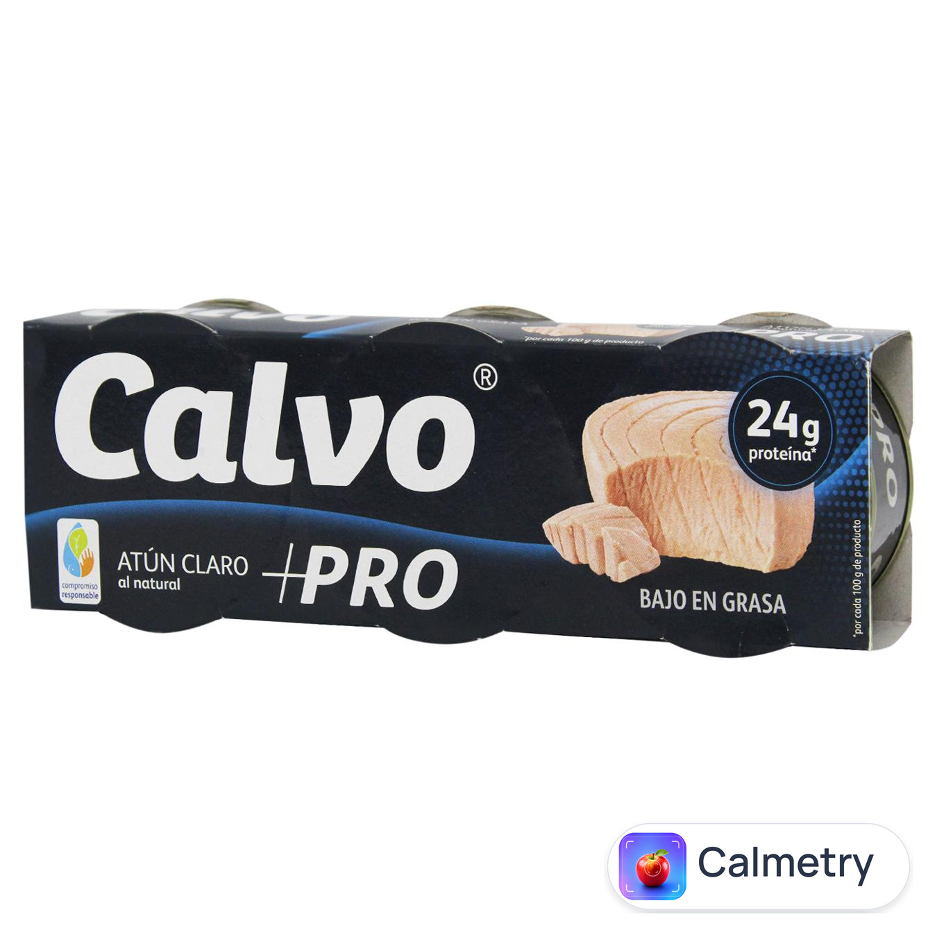 Тунець Calvo +Pro у власному соку 3*65г — фото продукту