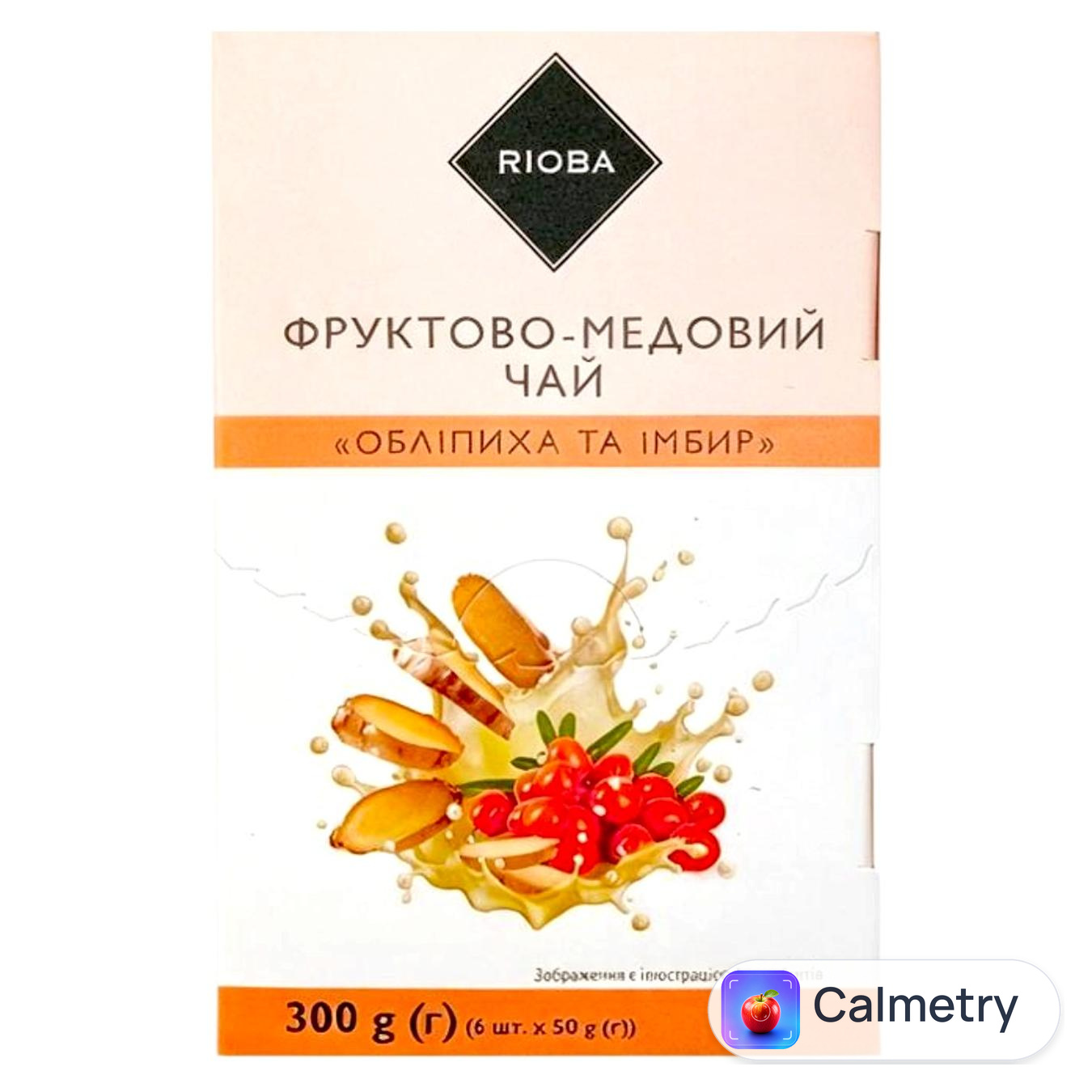 Чай фруктово-медовий Rioba Обліпиха та імбир 50г х 6шт