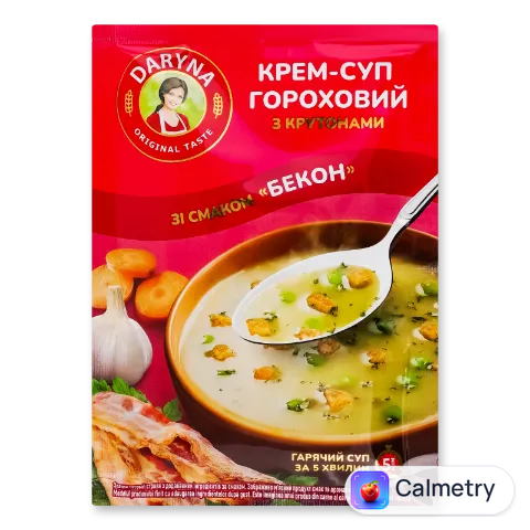 Крем-суп Daryna смак бекон гороховий з крутонами