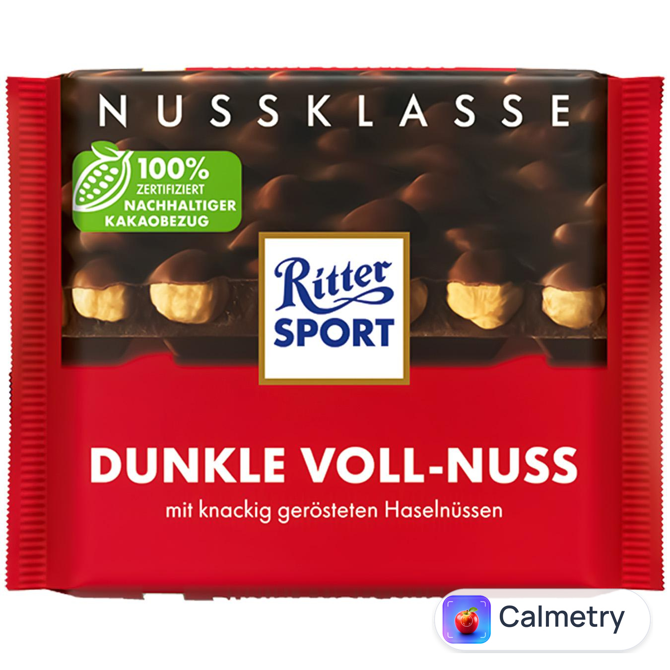 Шоколад темний Ritter Sport з цільними лісовими горіхами100г — фото продукту