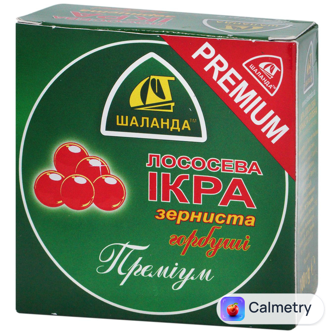 Ікра горбуші Шаланда Преміум зерниста 100г — фото продукту