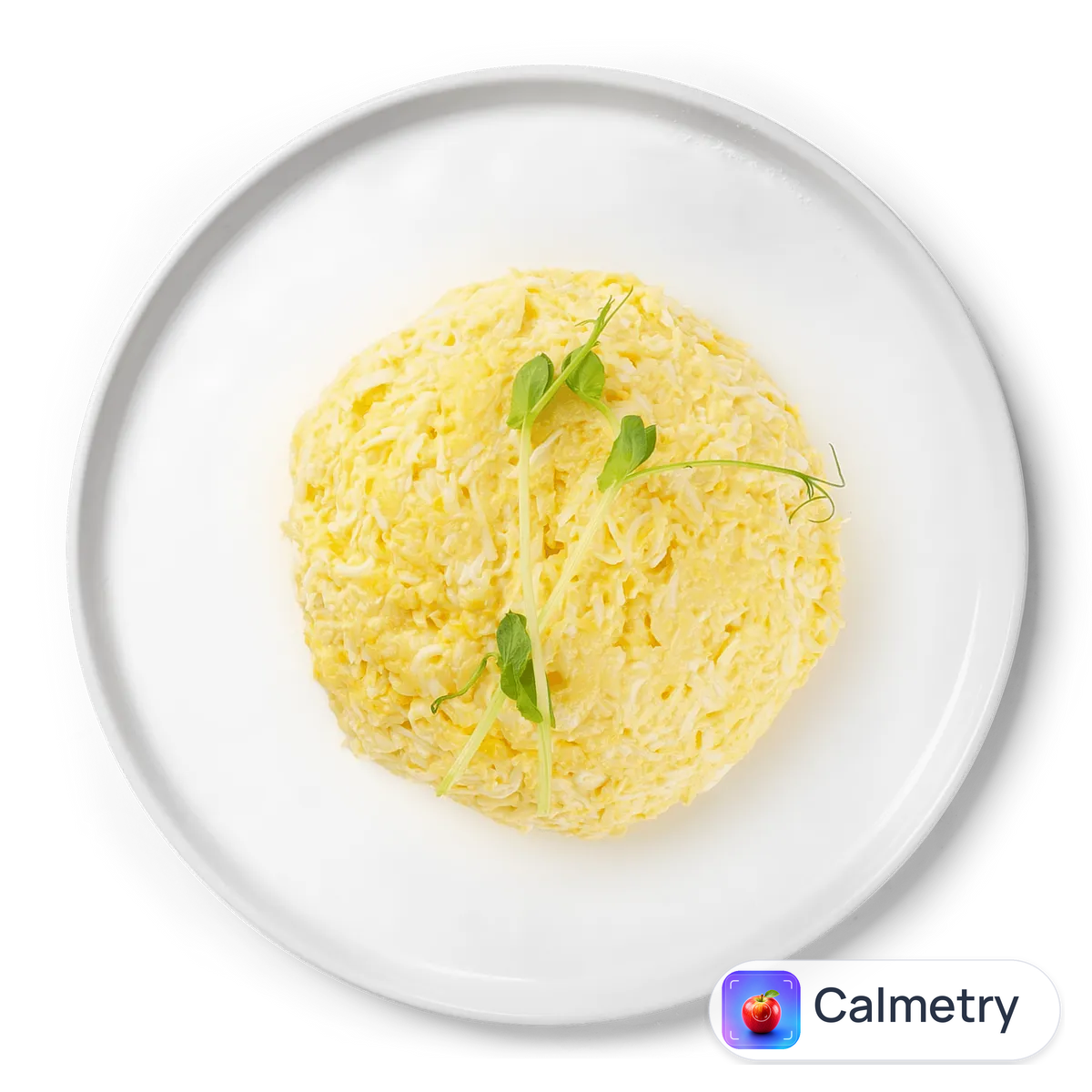 Салат із сиром і яйцями та часником