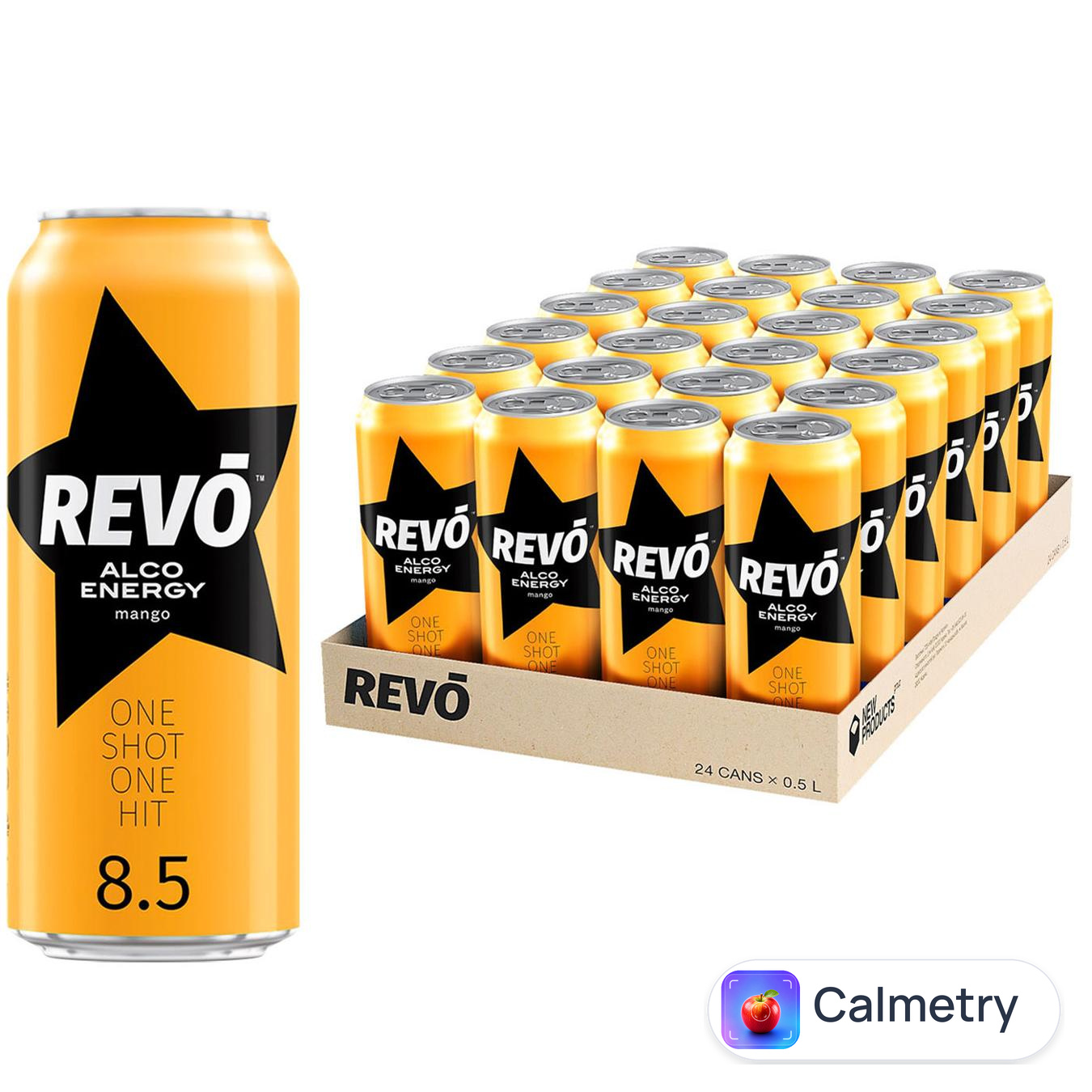 Напій слабоалкогольний Revo Alco Energy Mango енергетичний 8,5% 0,5л 24шт