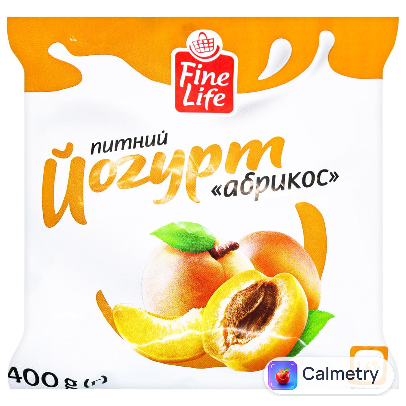 Йогурт Fine Life Абрикос 1,4% 400г