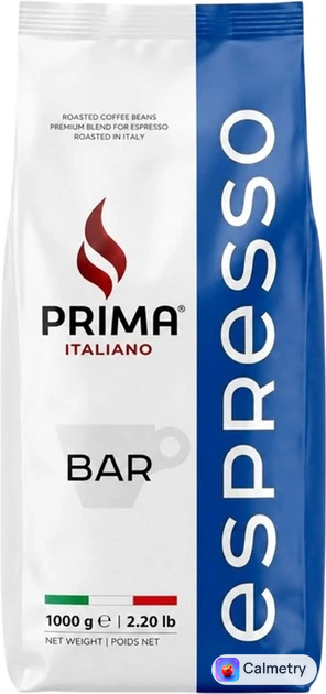 Кава смажена в зернах Prima Italiano Espresso Bar 1 кг
