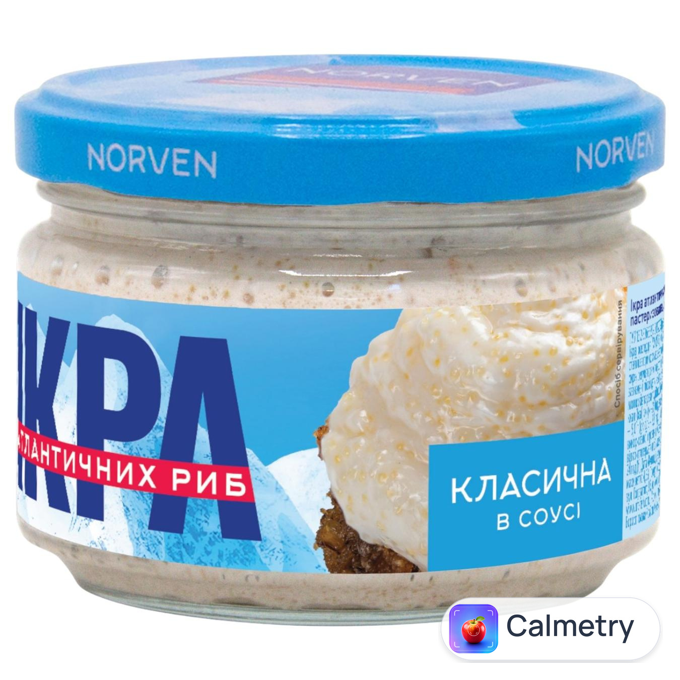 Ікра атлантичних риб Norven в білому соусі класична 160г — фото продукту