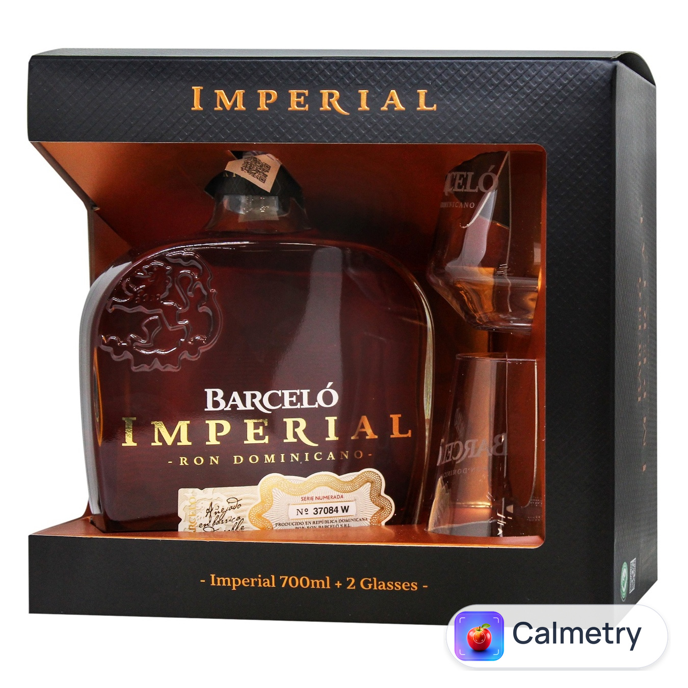 Ром Ron Barcelo Imperial 38% 0,7л + 2 келихи