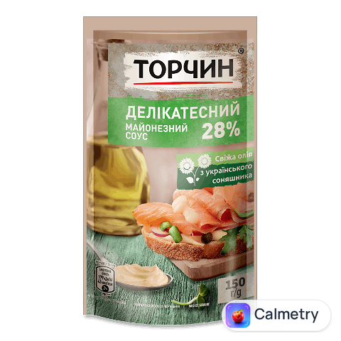 Соус Торчин Делікатесний майонезний 28% д/п, 150г