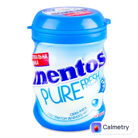 Гумка жувальна Mentos Pure fresh «Свіжа м'ята» 56г