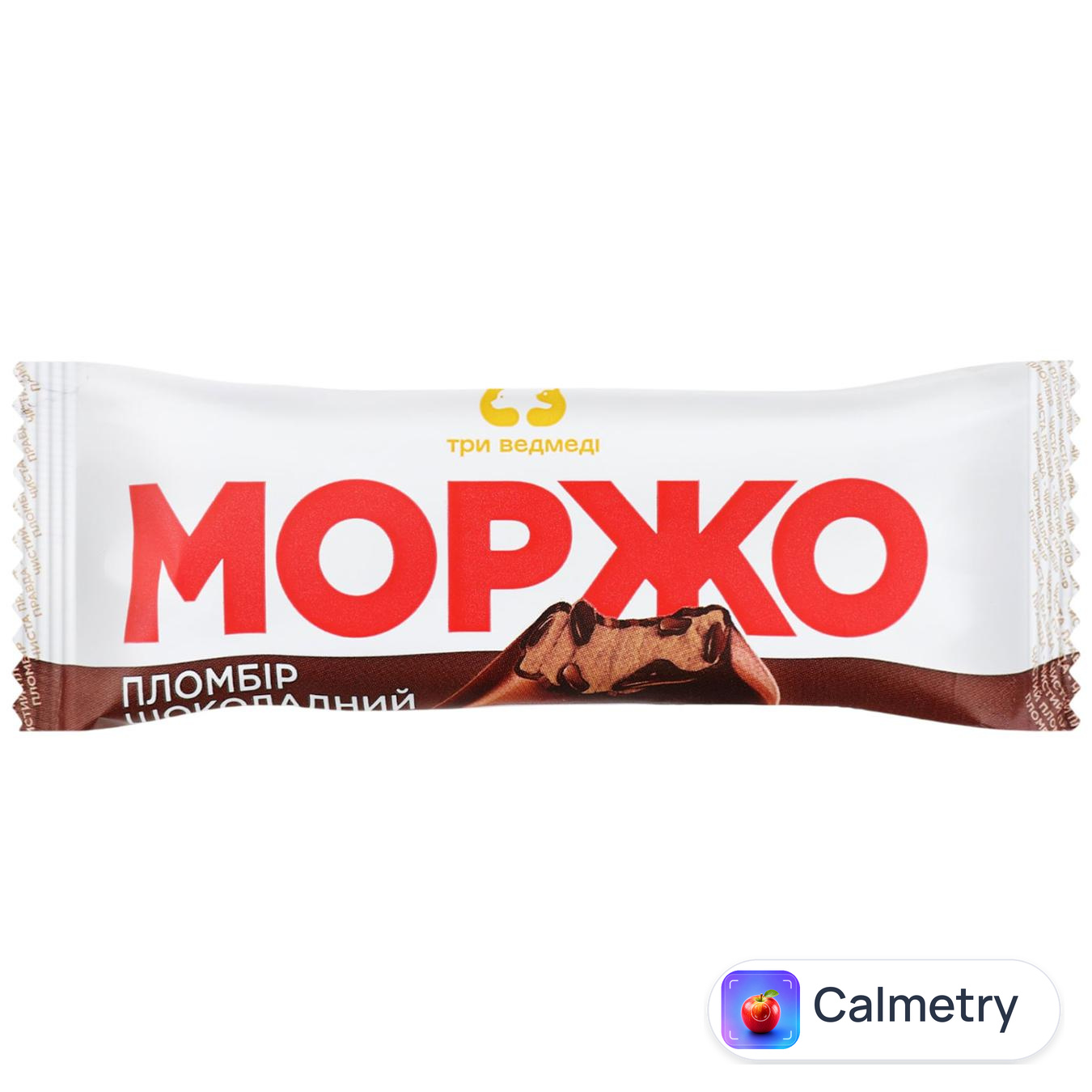 Морозиво Три Ведмеді Моржо ескімо шоколадне глазуроване 80г — фото продукту