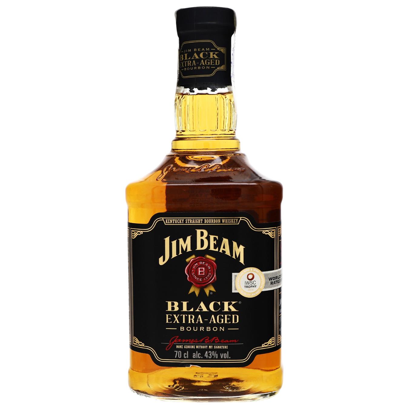 Віскі Jim Beam Black 7 років 45% 0,7л — фото продукту