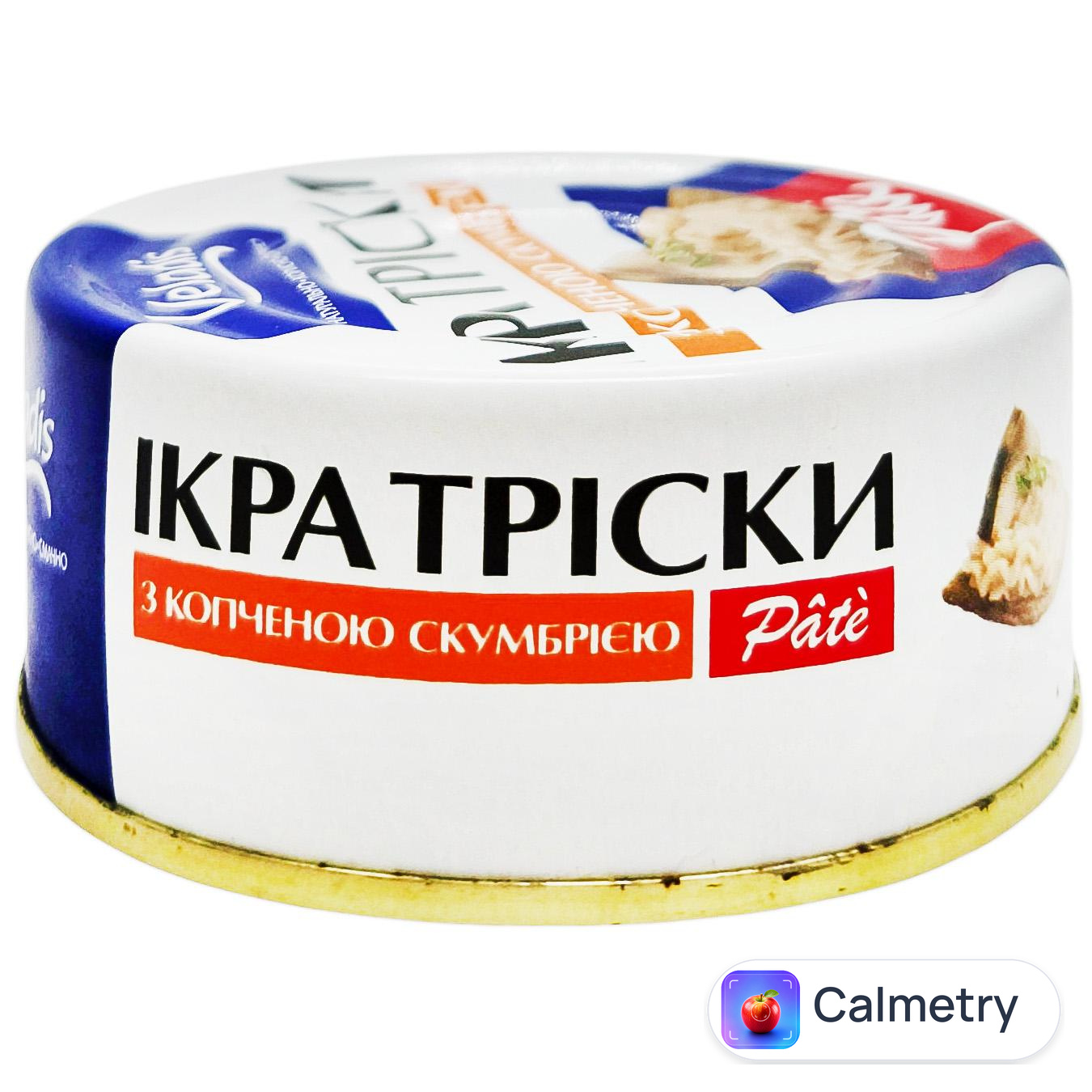 Ікра тріски Pate з копченою скумбрією Veladis 100г — фото продукту
