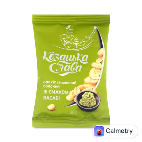 Арахіс «Козацька слава» смажений солоний смак васабі 30 г