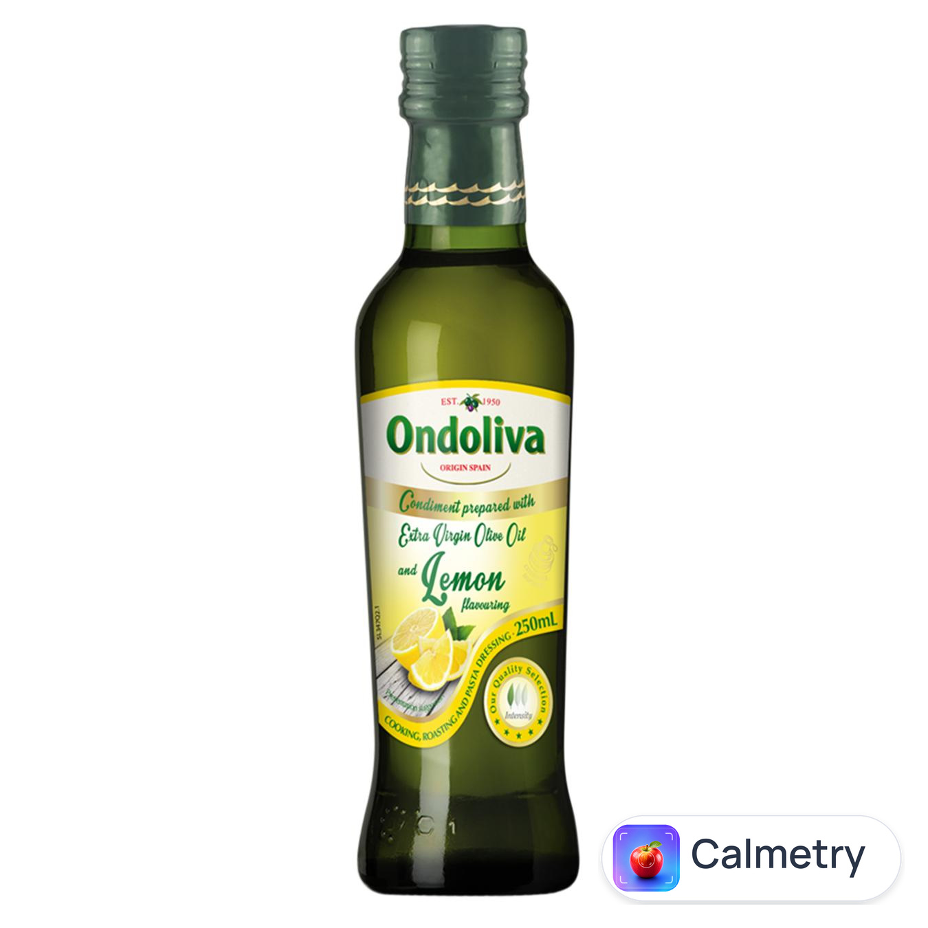 Олія оливкова Ondoliva Extra Virgin з ароматом лимона 250мл — фото продукту