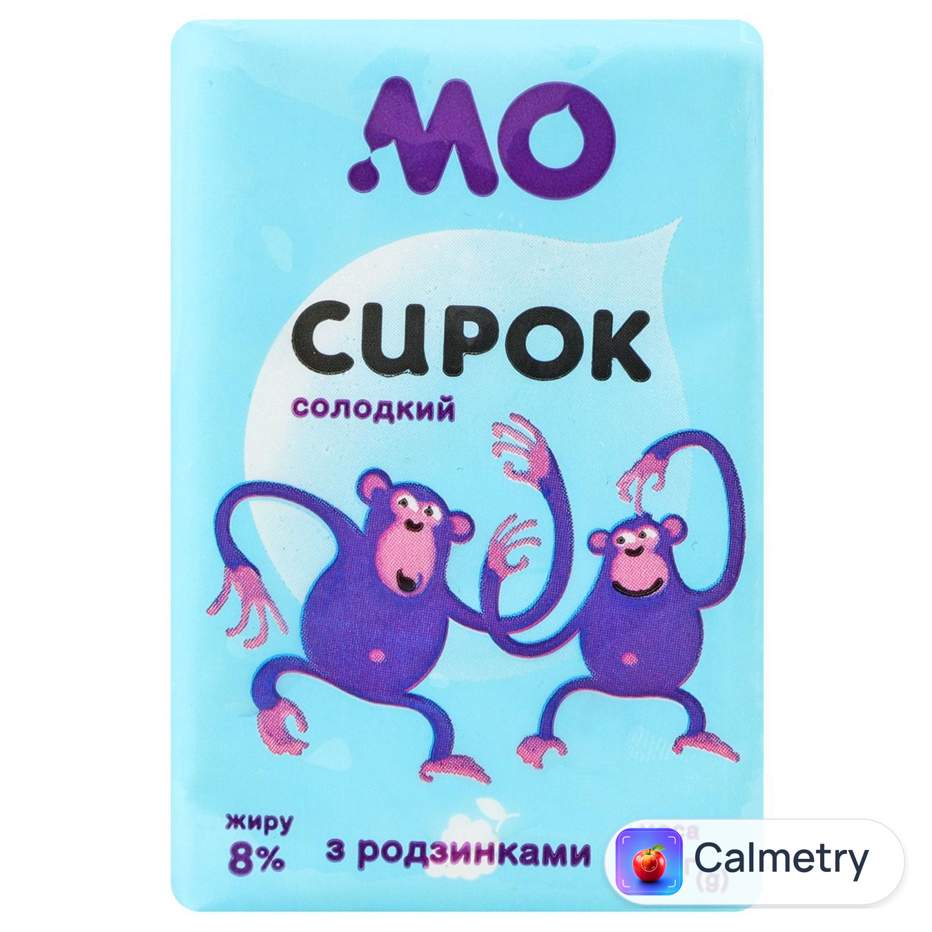 Сирок Молочний острів з родзинками солодкий 8% 90г