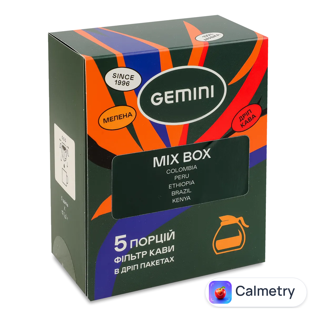 Кава Gemini Mix drip coffee bags 5*12г