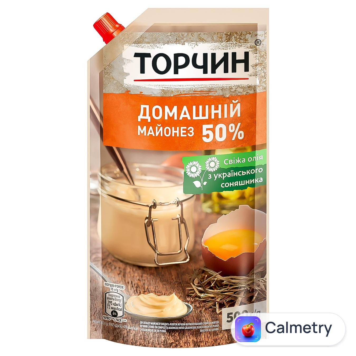 Майонез ТОРЧИН® Домашній 50% 500г — фото продукту
