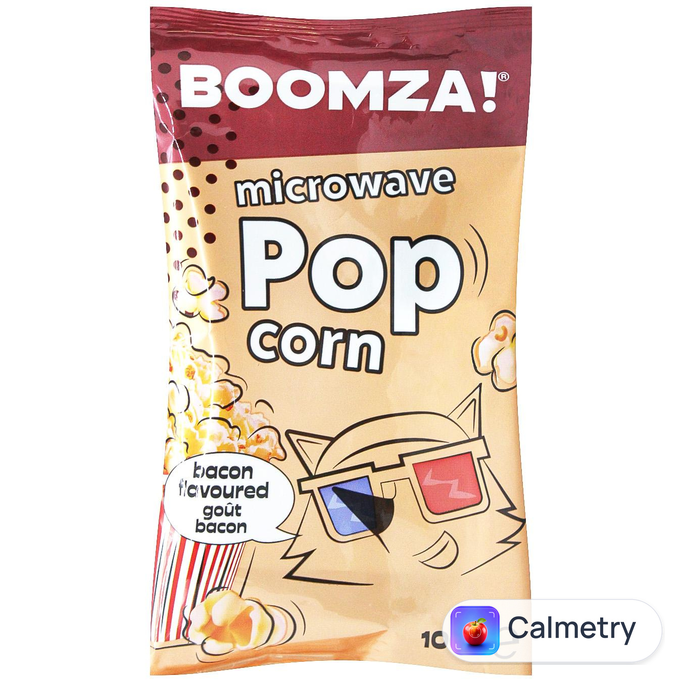 Попкорн Boomza! зі смаком бекону для мікрохвильової печі 100г