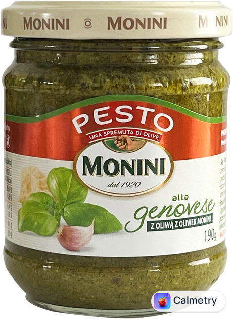 Соус Monini Pesto з базиліком та часником 190г