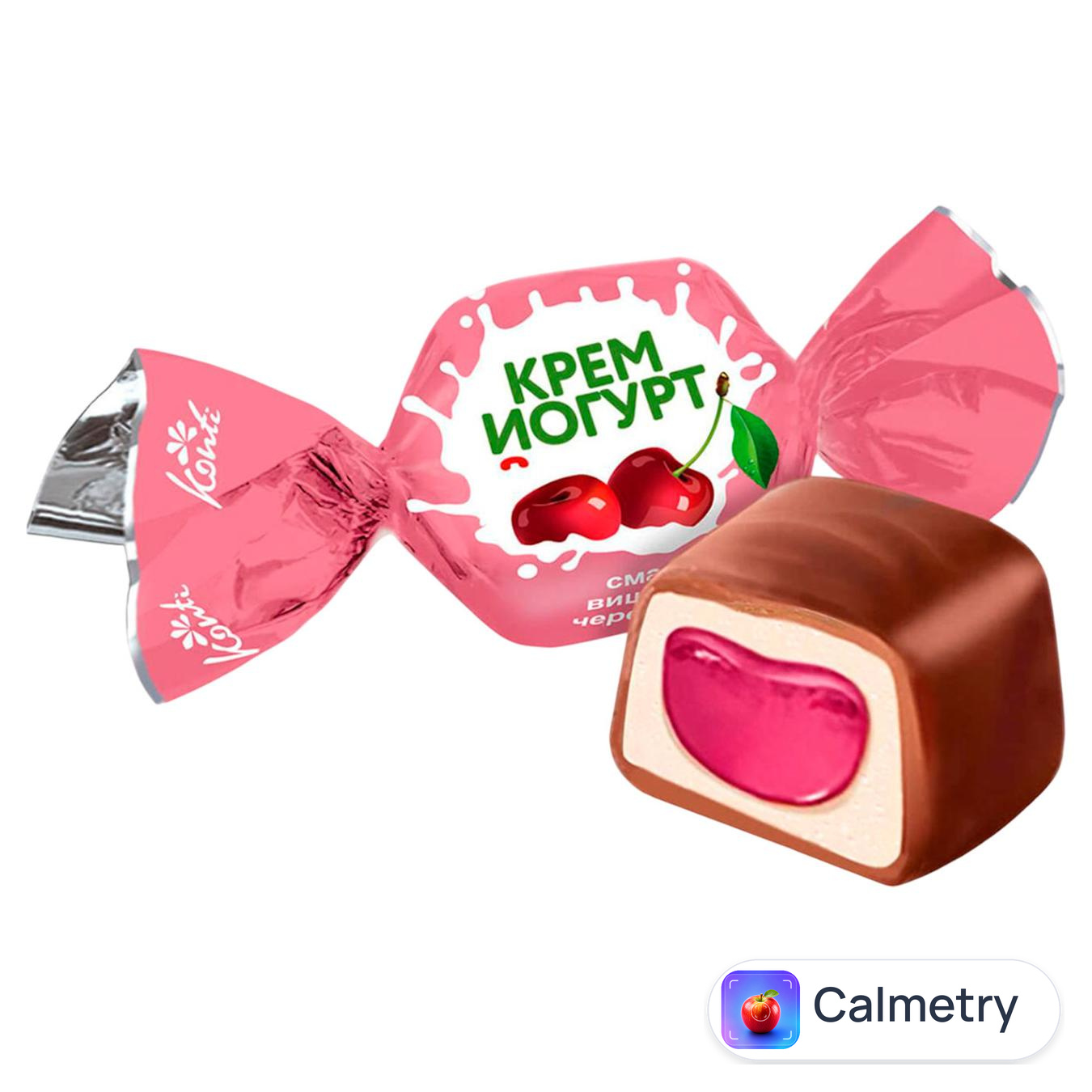 Цукерки Konti Крем-йогурт смак вишня-черешня
