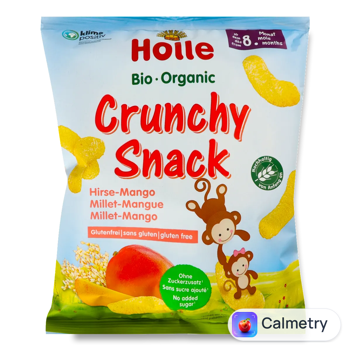 Снеки Holle Organic пшоняні з манго 25г