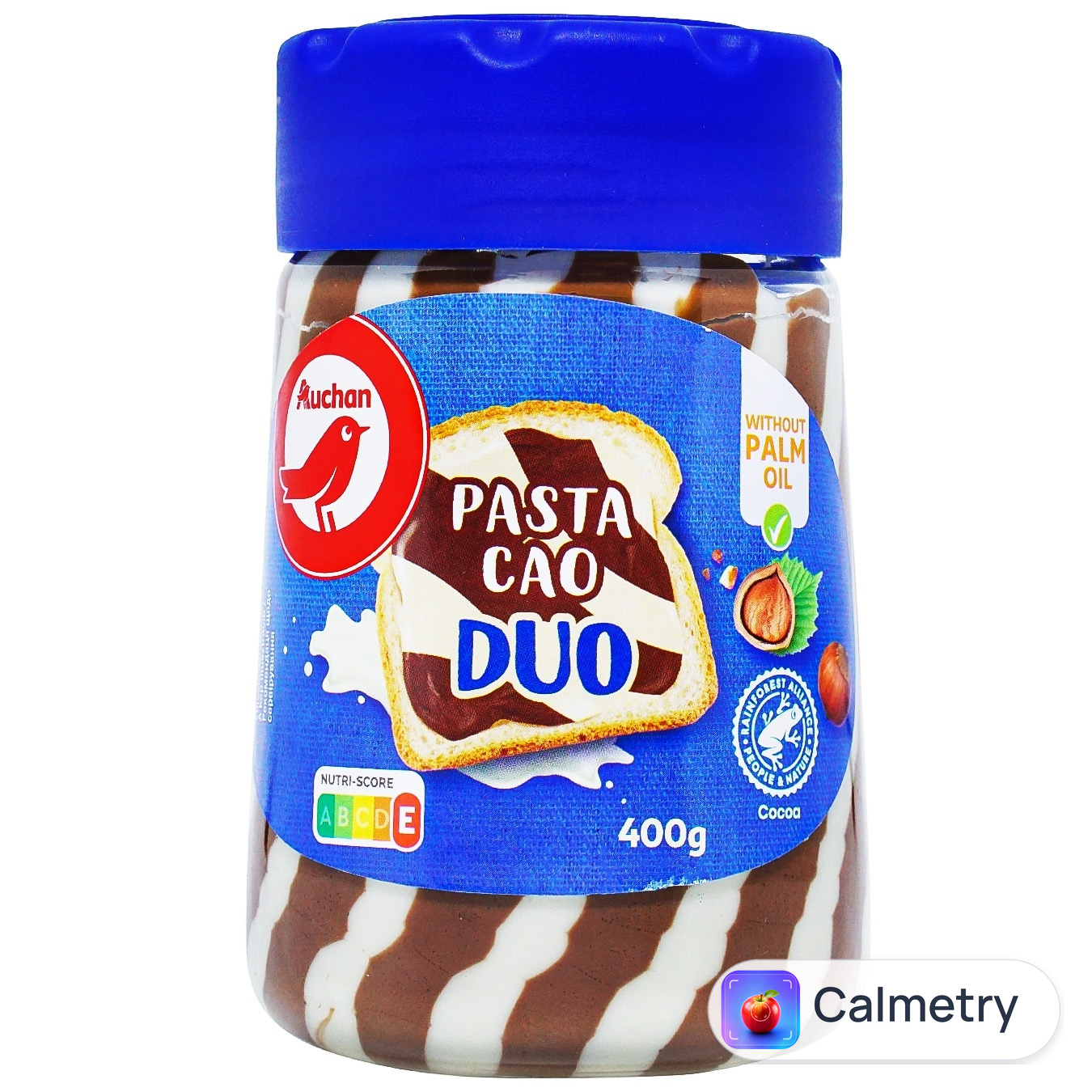 Паста шоколадна Auchan Duo 400г