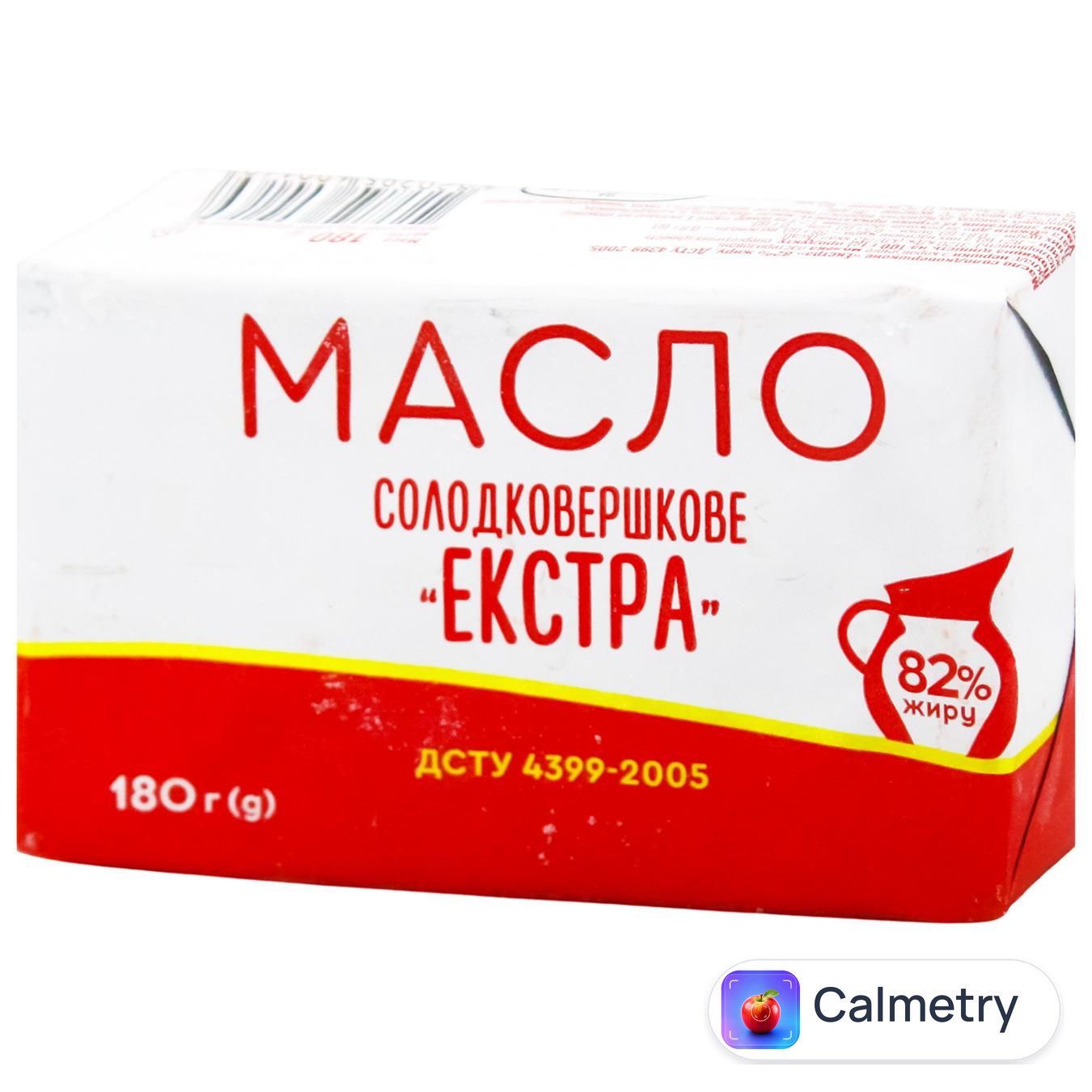 Масло Екстра солодковершкове 82% 180г