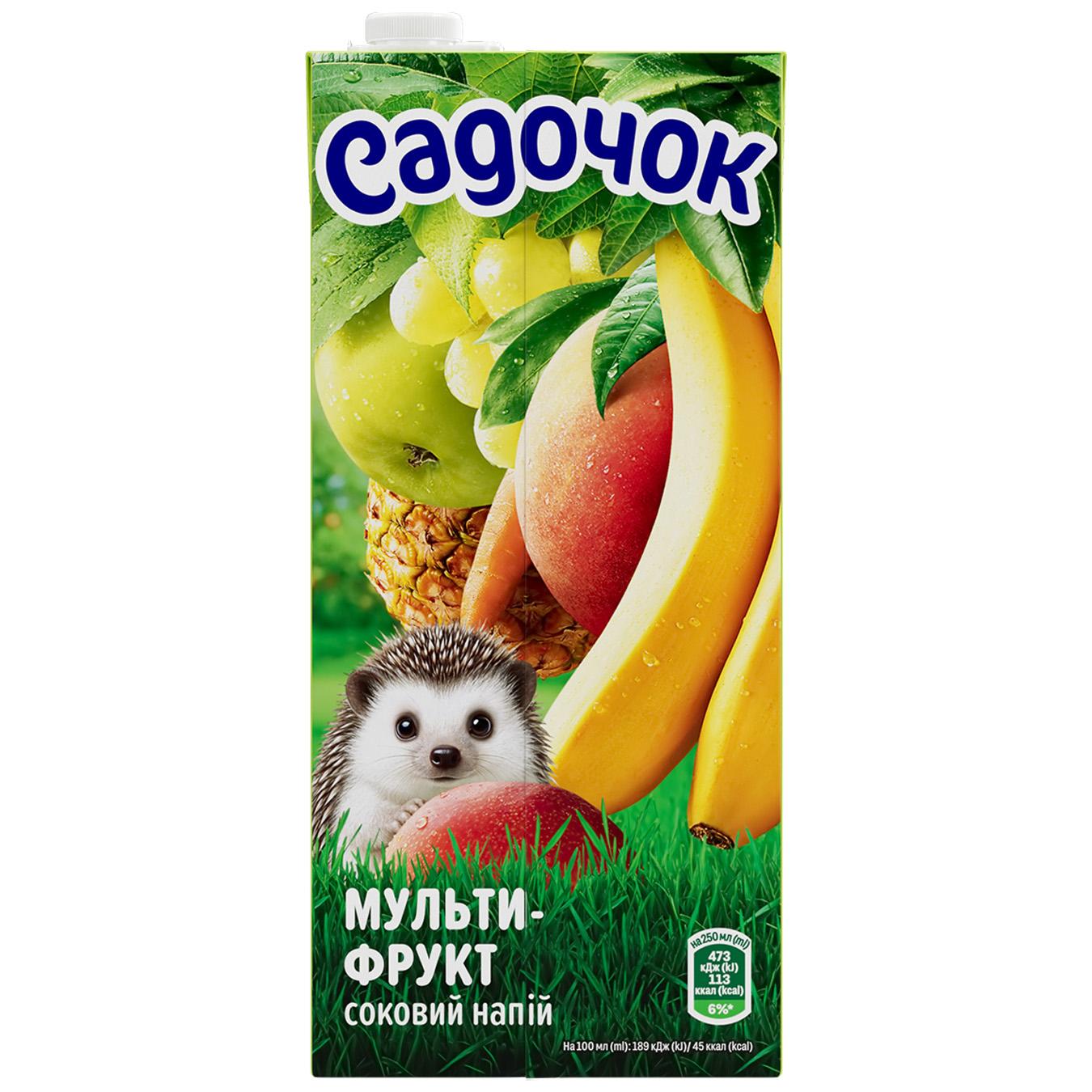Нектар Садочок Мультифрукт 0,95л — фото продукту