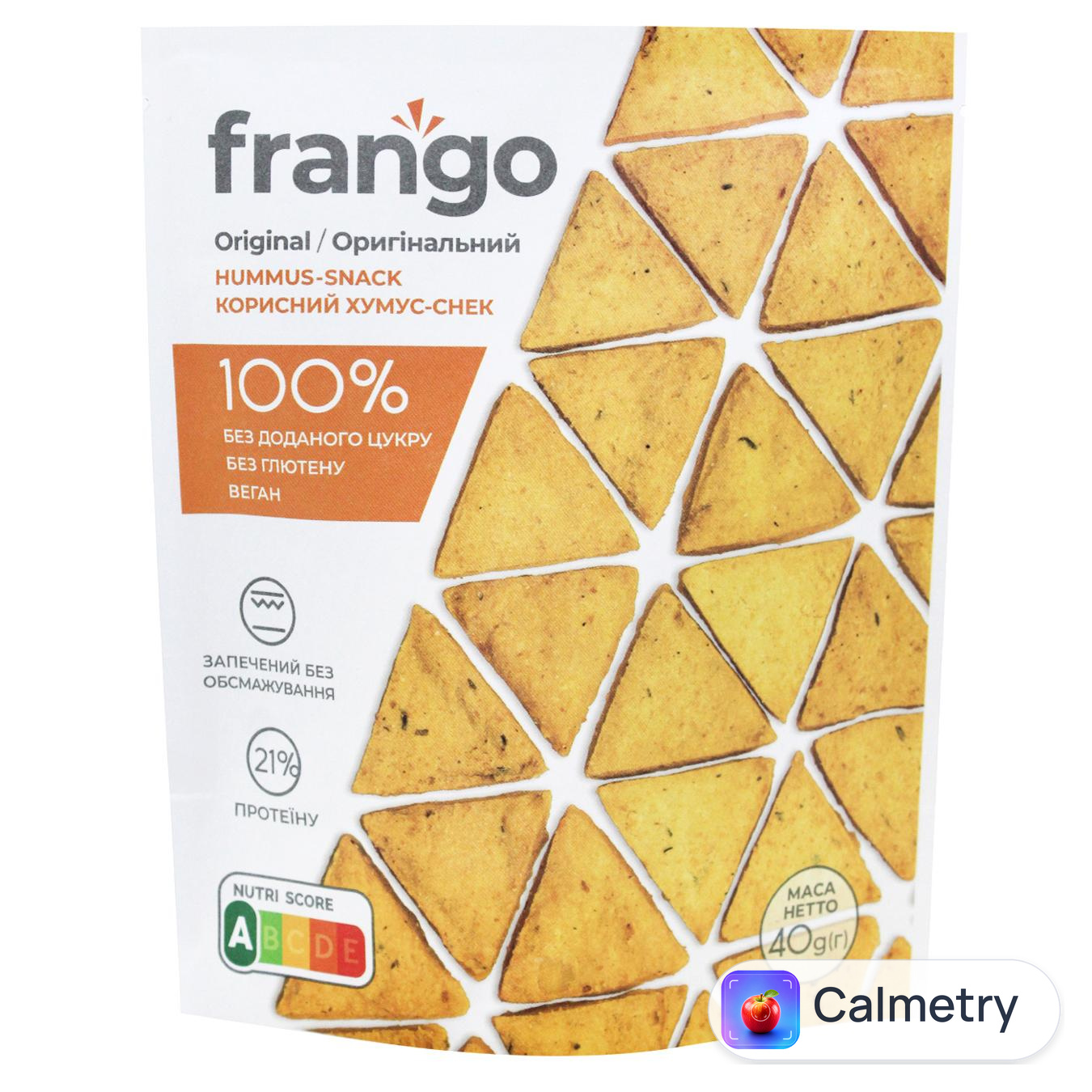 Хумус-снек Frango Оригінальний 40г — фото продукту